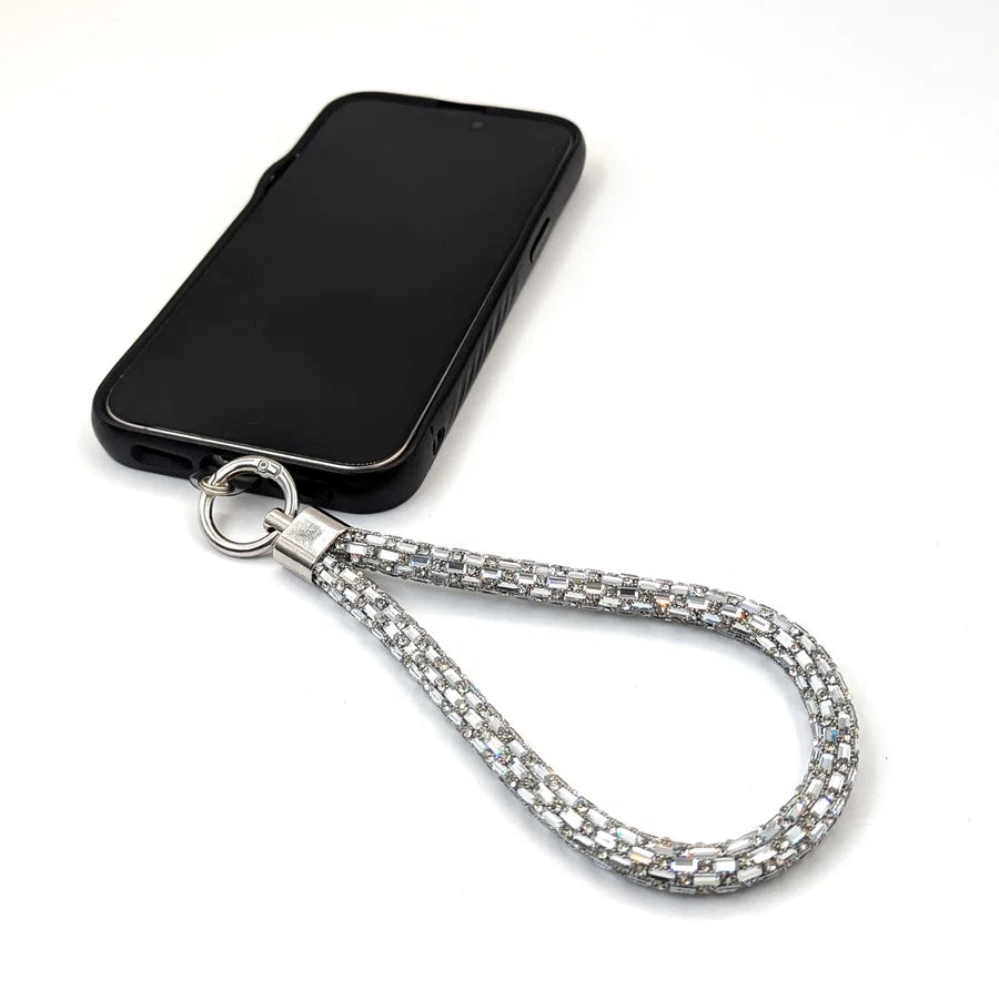 Baguette Crystals Multi Use Phone Key Strap image 0