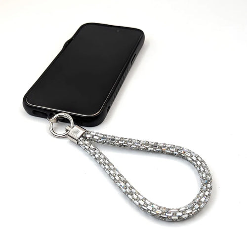 Baguette Crystals Multi Use Phone Key Strap image 0