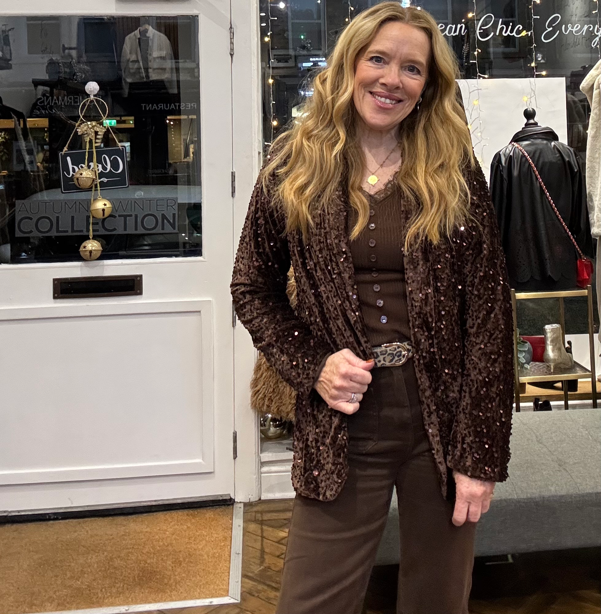 Chloe Sequin Blazer Jacket image 1