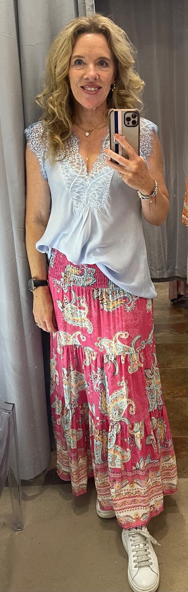 Prunella Pretty Lace Trim Top image 8