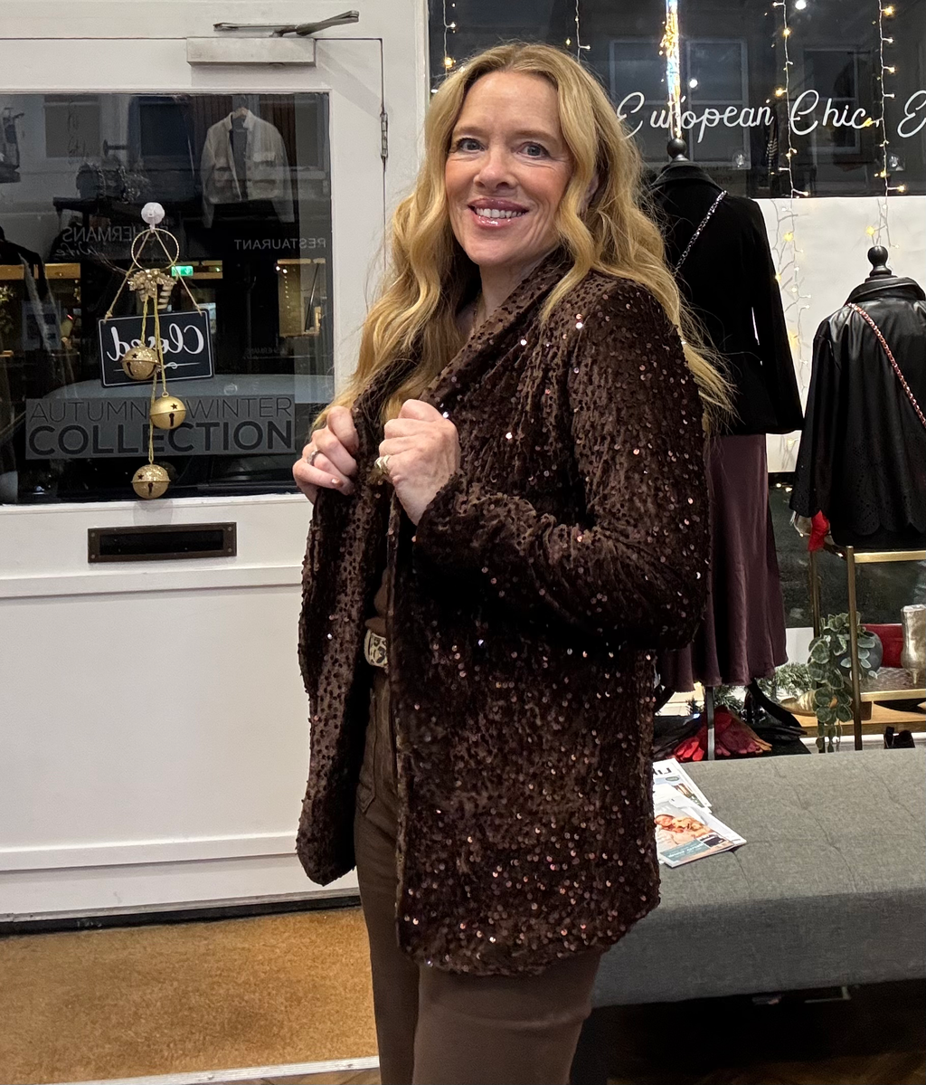 Chloe Sequin Blazer Jacket image 2