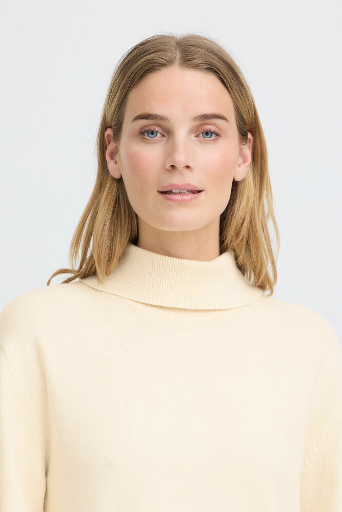 Pulz Steffi Cream Turtleneck Sweater image 9