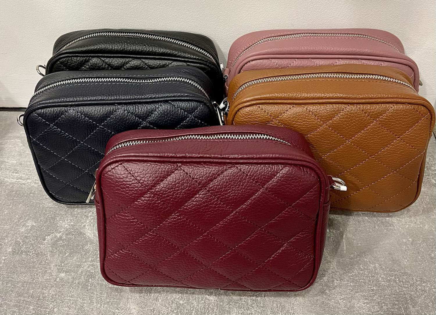 Pisa Italian Leather Quilted Camera Bag image 6