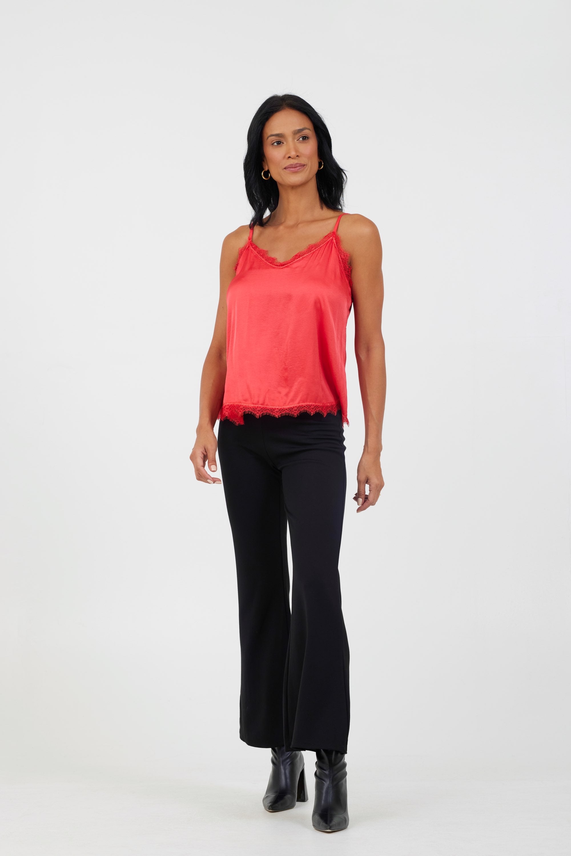 Kerrie Silk Lace Trim Cami Vest Top image 0