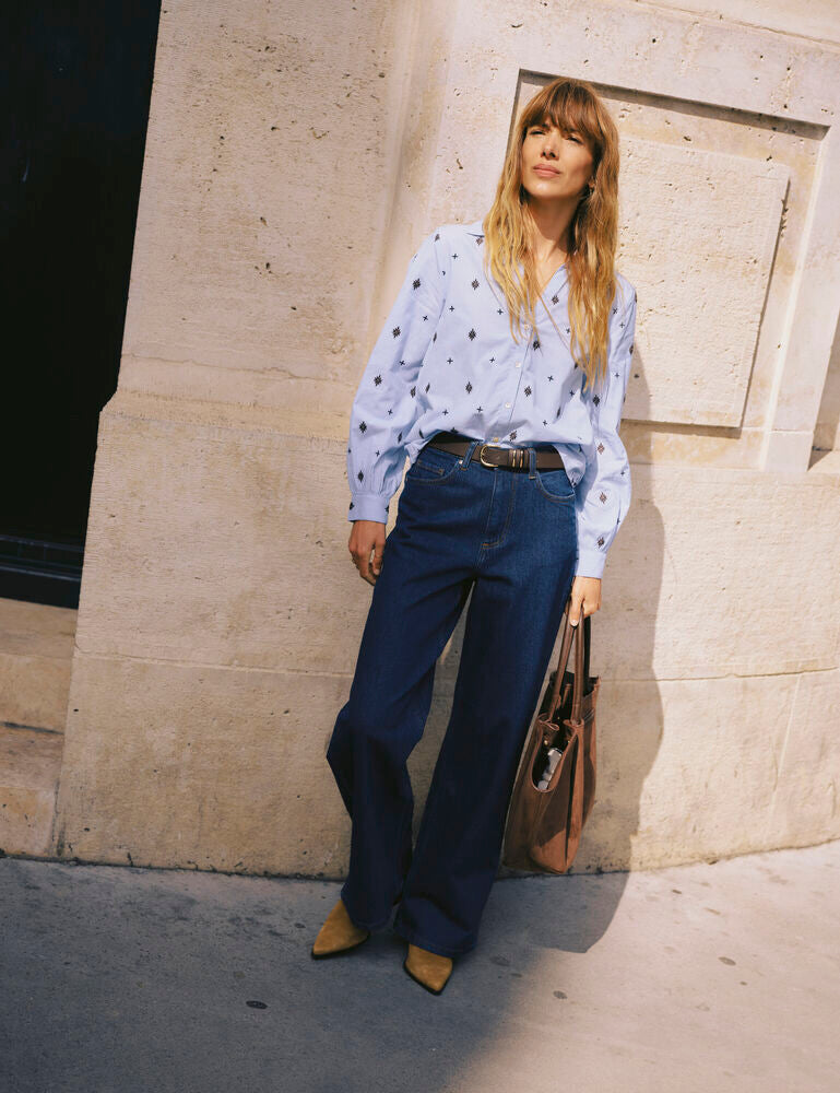 B Young Fabienne Chambray Cotton Shirt image 1