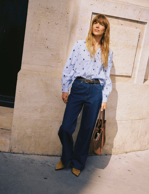 B Young Fabienne Chambray Cotton Shirt image 1