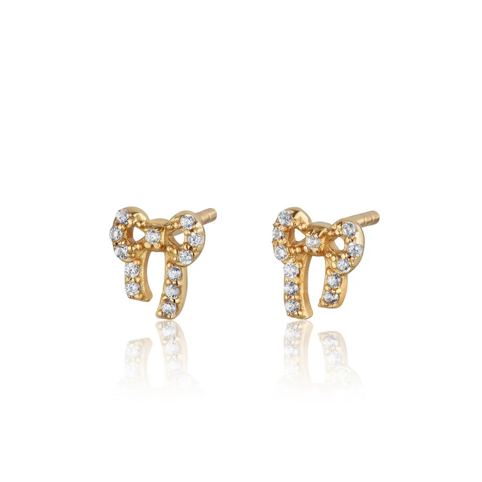 Bow Stud Gold Earrings  image 0