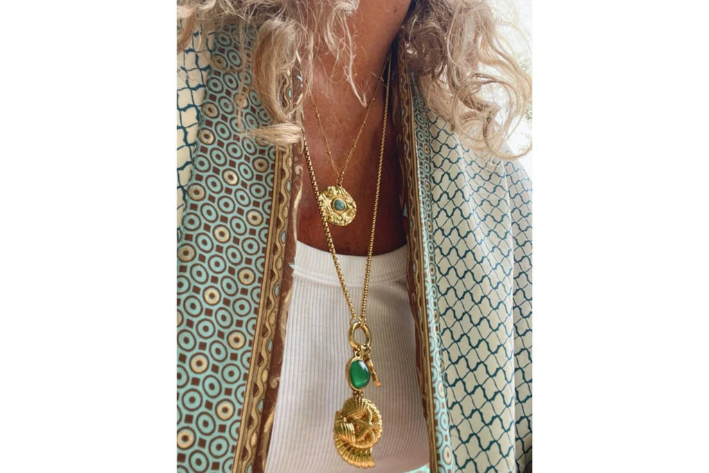 Nero Turquoise Gold Short Necklace  image 0