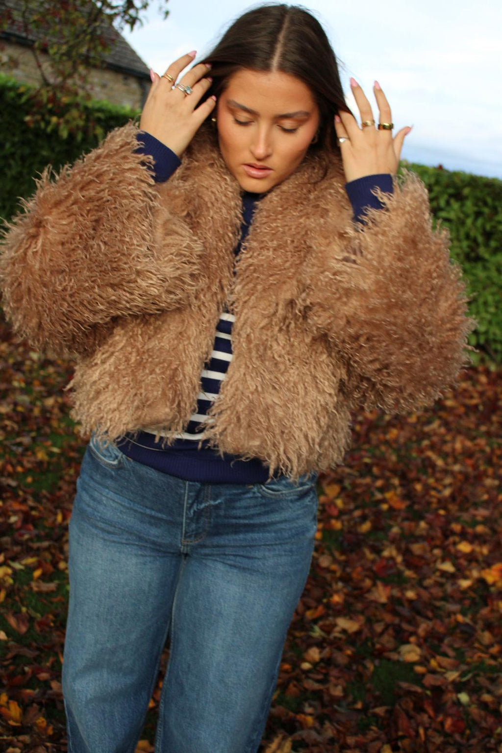 Saint Tropez Mila Sweater with Stripe Detail image 4