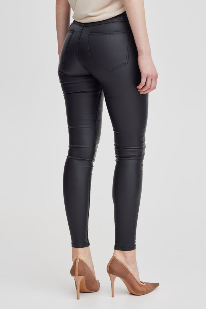 B Young Slim Fit Black Faux Jeans image 3