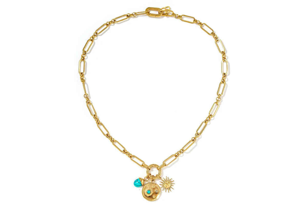 Luma Turquoise Howlite Pendant Necklace  image 2