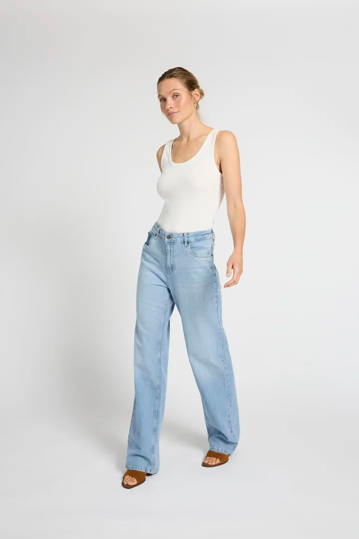 Pulz Vega Wide Leg Jeans image 4