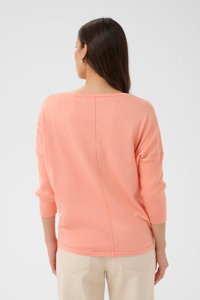 Saint Tropez Mila Scoop Neck Seam Back Sweater image 7