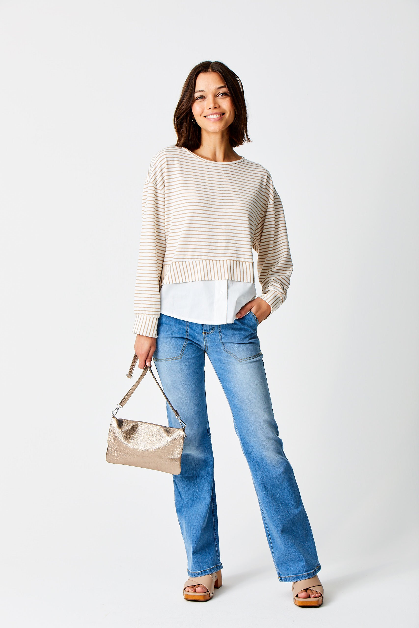 Beau Denim Wash Flared Jeans image 1