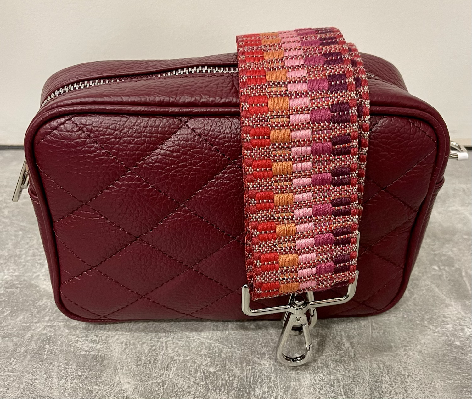 Pisa Italian Leather Quilted Camera Bag image 4