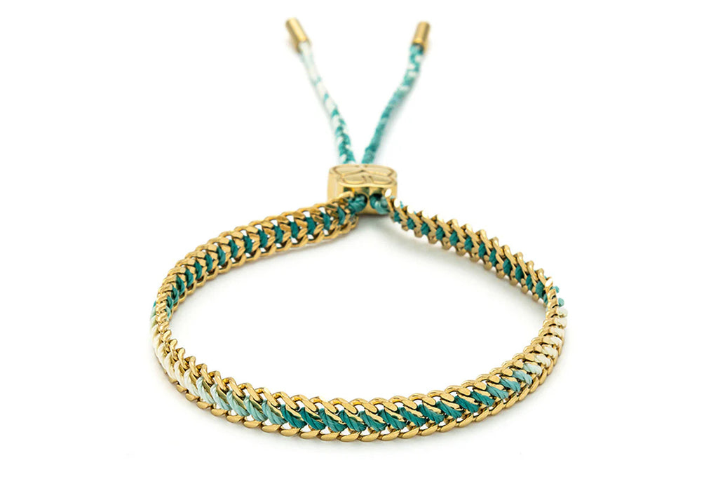Athena Gold Turquoise Gold Bracelet image 0