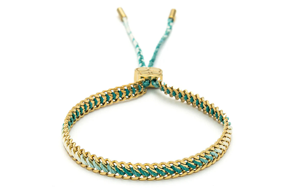 Athena Gold Turquoise Gold Bracelet image 0