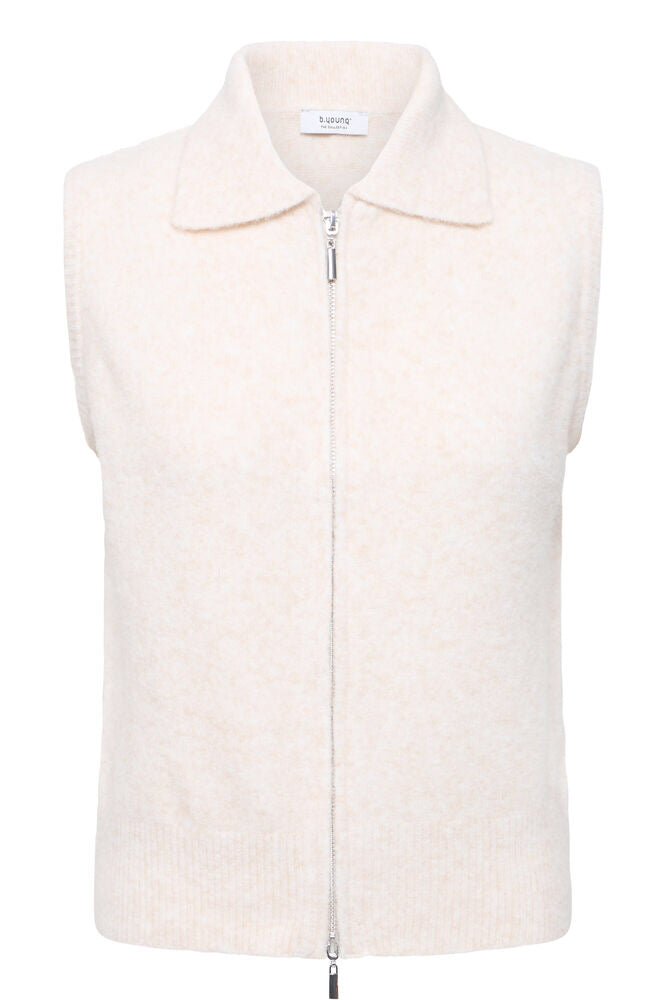B Young Mea Zip Slipover in Beige image 1