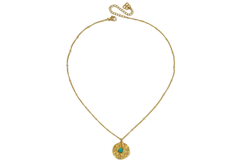 Nero Turquoise Gold Short Necklace  image 3