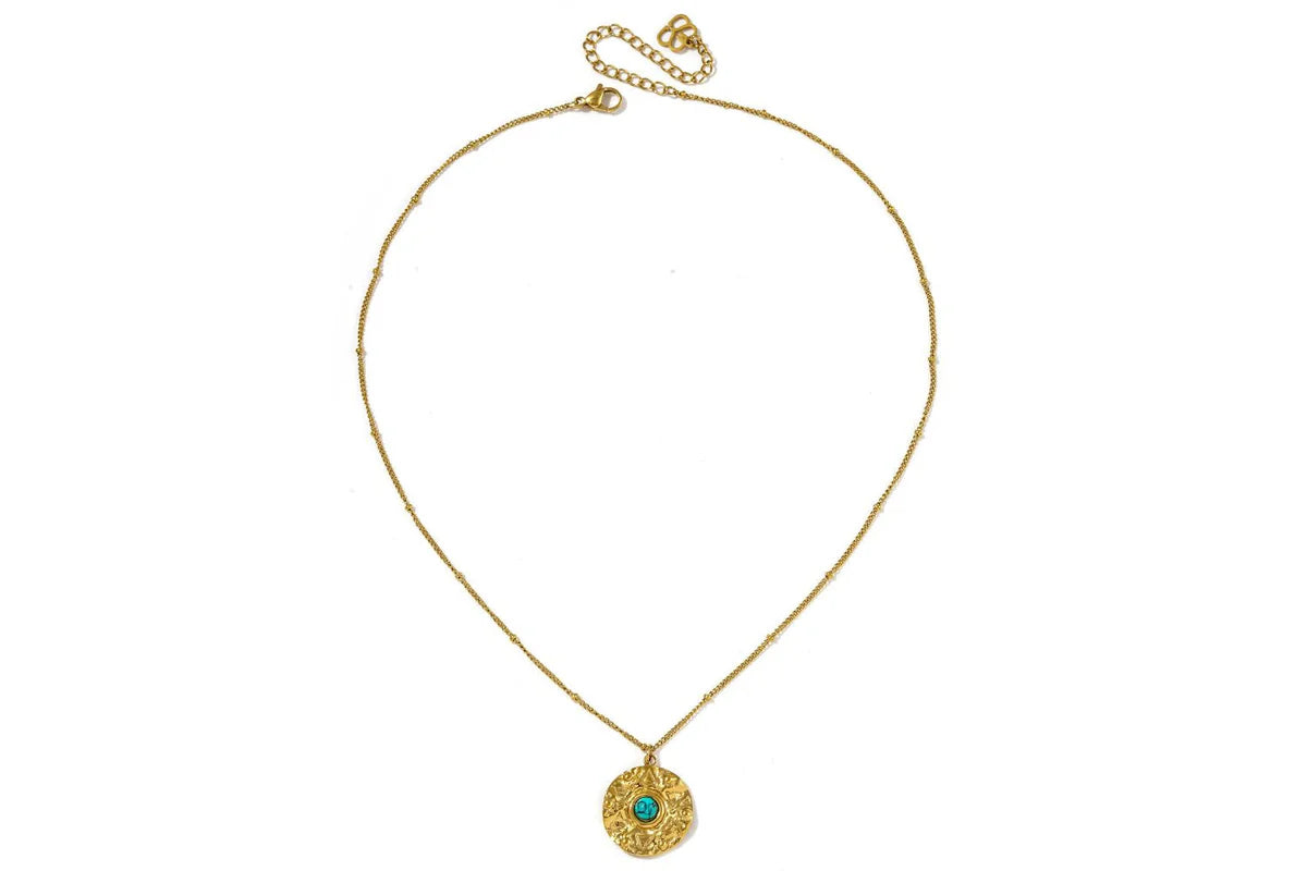 Nero Turquoise Gold Short Necklace  image 3