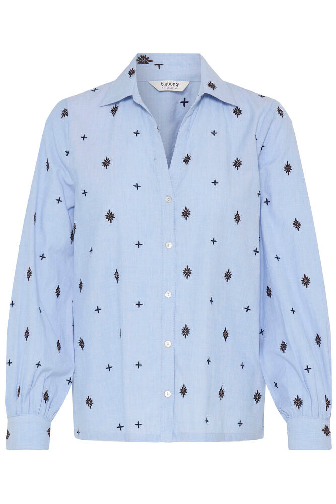 B Young Fabienne Chambray Cotton Shirt image 8