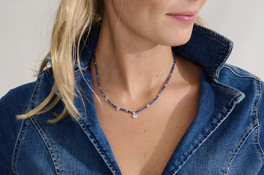 Jasmine Semi Precious Stone Short Necklace  image 2