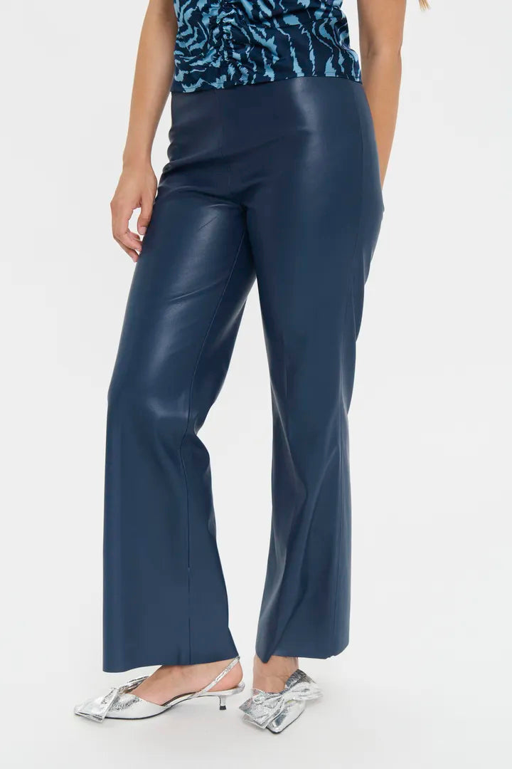 Saint Tropez Faux Leather Flared Trousers image 5
