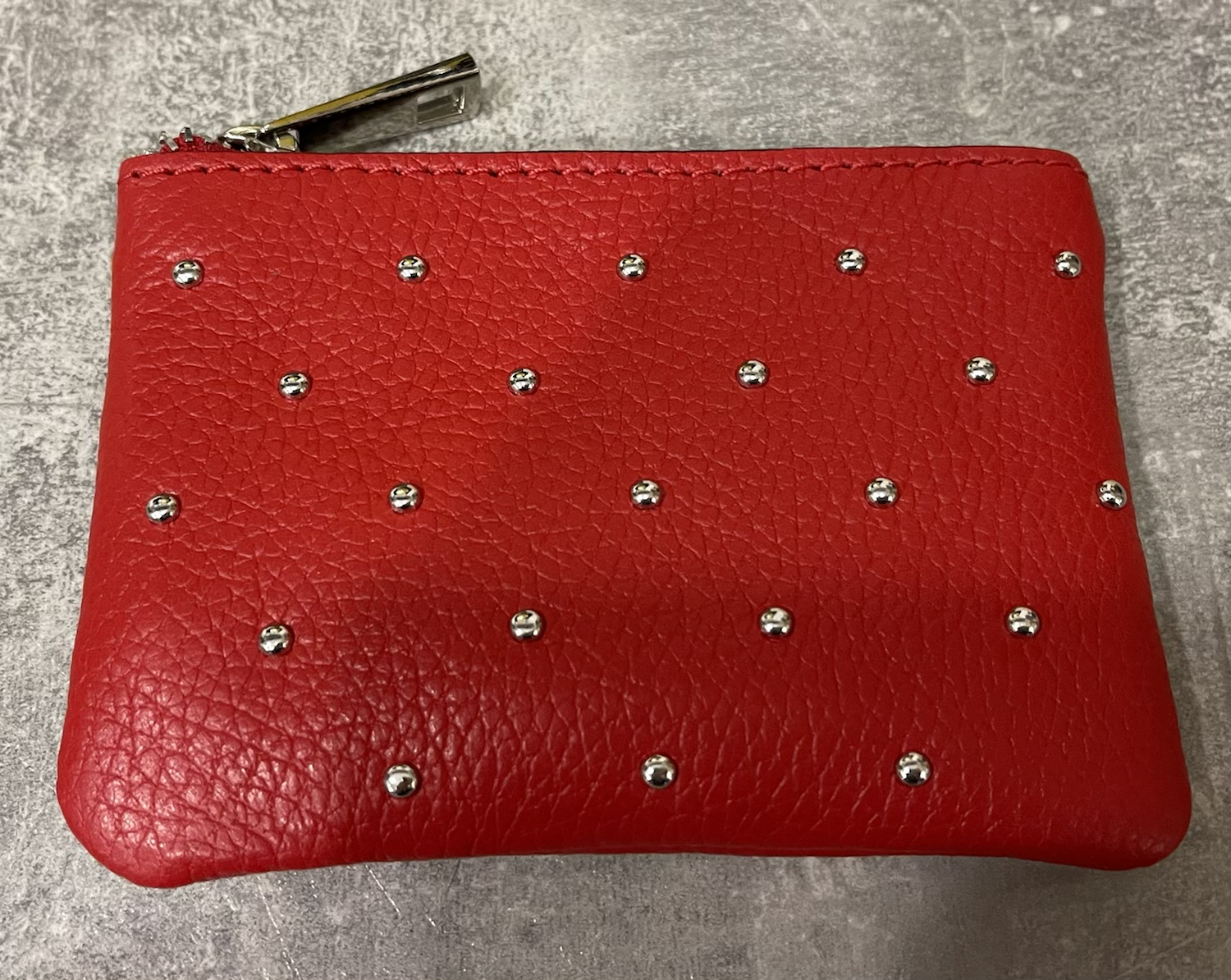 Leather Coin Purse with Stud Detail image 4