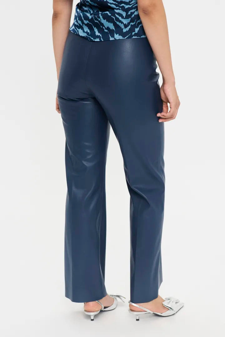 Saint Tropez Faux Leather Flared Trousers image 7