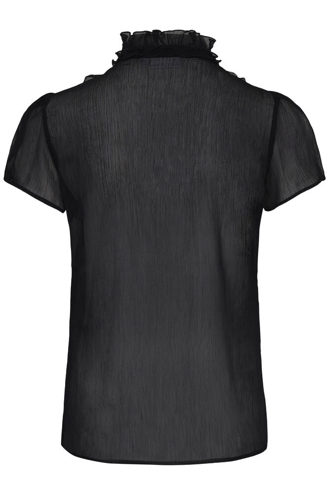Saint Tropez Ruffle Front Shirt Top image 3