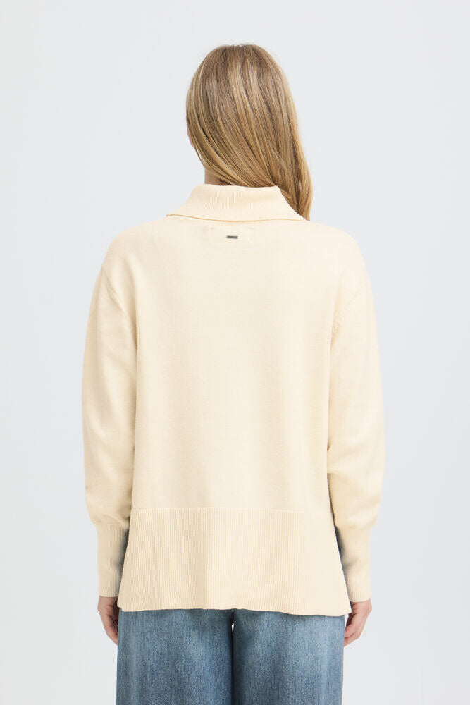 Pulz Steffi Cream Turtleneck Sweater image 11