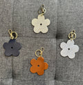 Quant Leather Flower Keyring  image 0