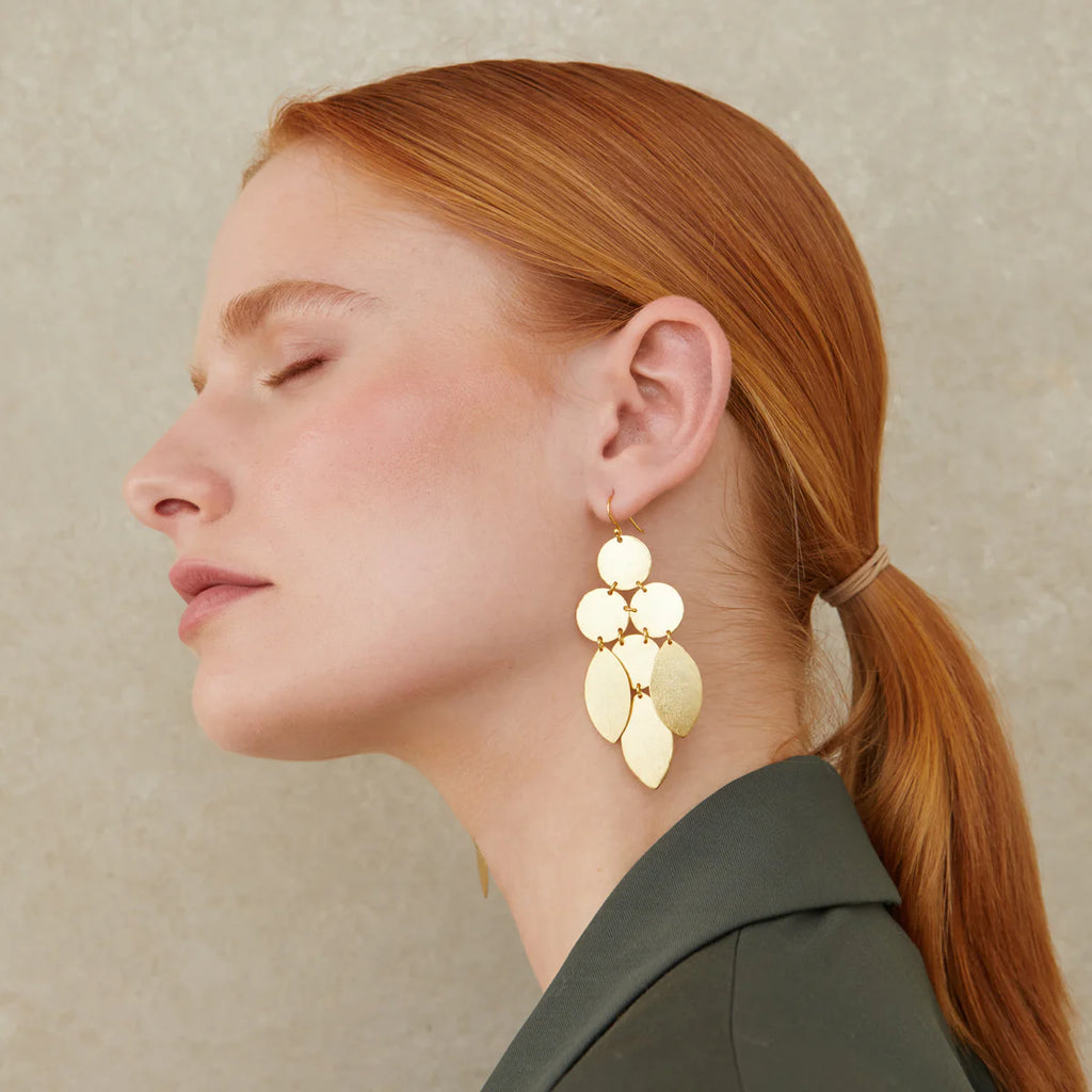 Cheyenne Gold Statement Earrings image 5
