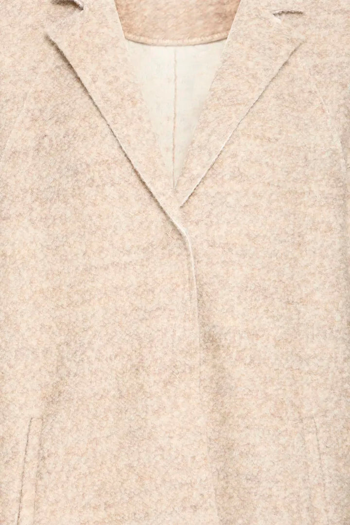 Pulz Lula Oatmeal Woven Coat image 2