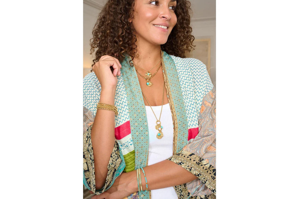 Luma Turquoise Howlite Pendant Necklace  image 3