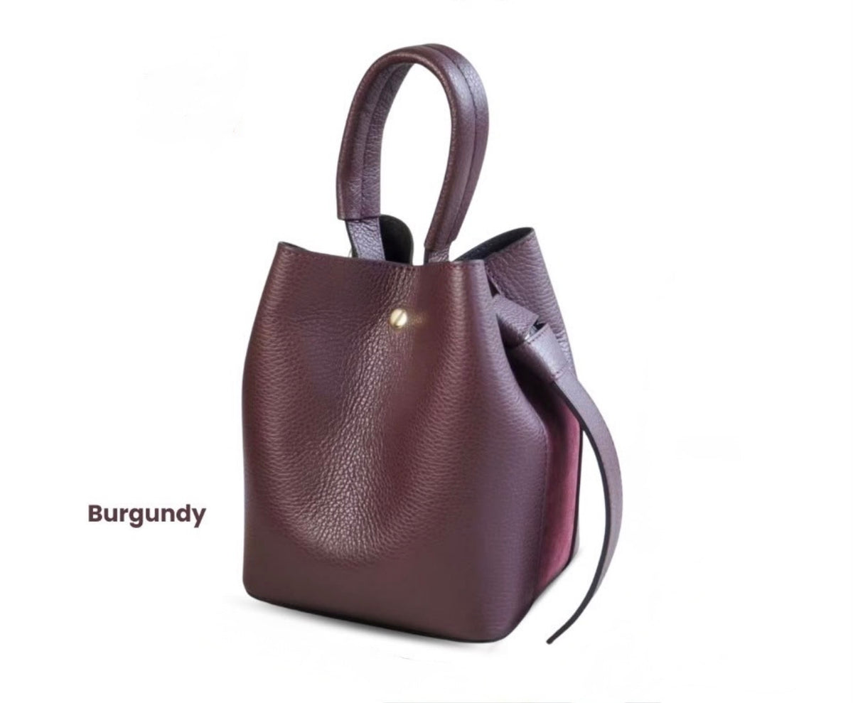 Rimini Italian Leather Mini Bucket Bag