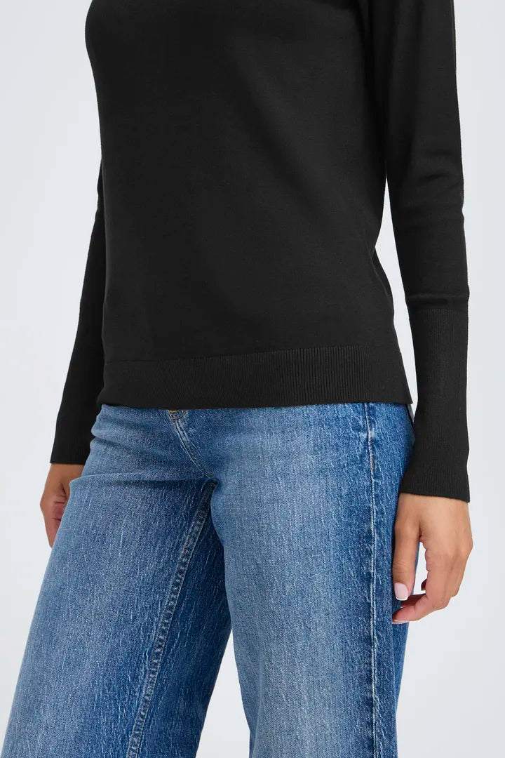 B Young Moral Long Cuff Black Sweater  image 3