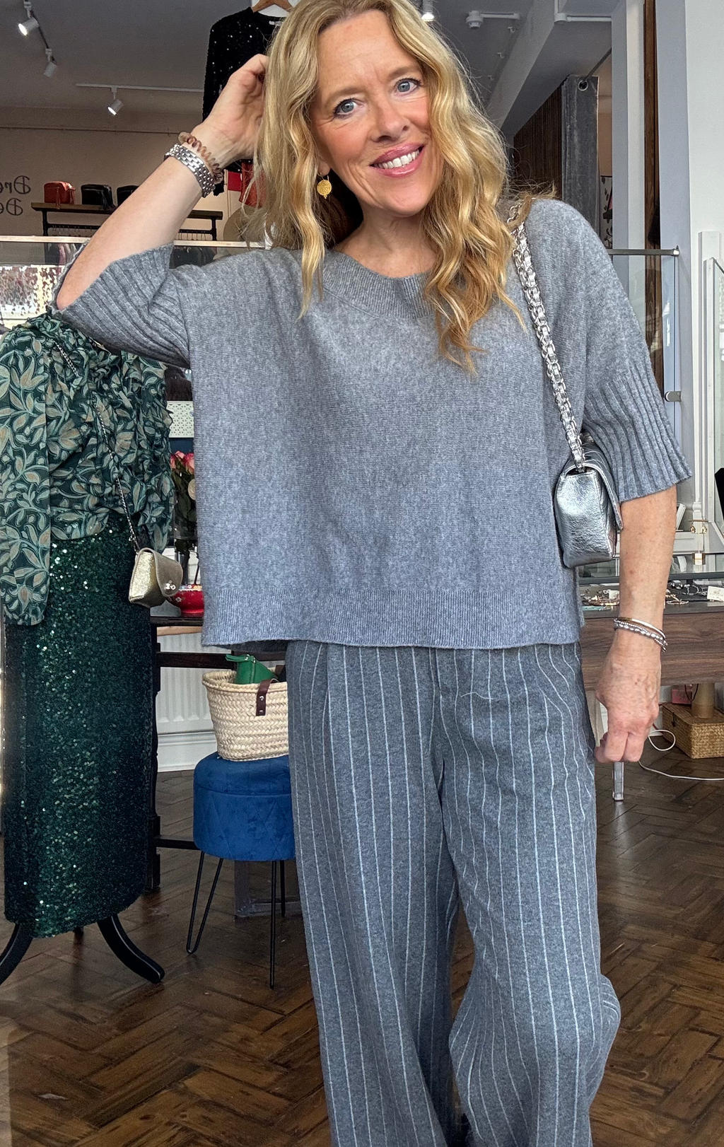 Nattie Rib Edge Boxy Sweater image 6