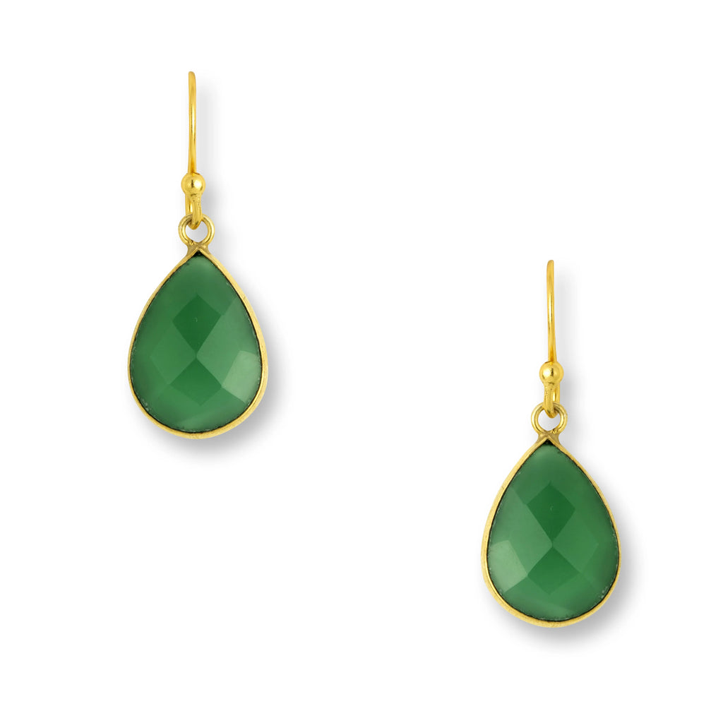 Ava Green Onyx Earrings  image 2