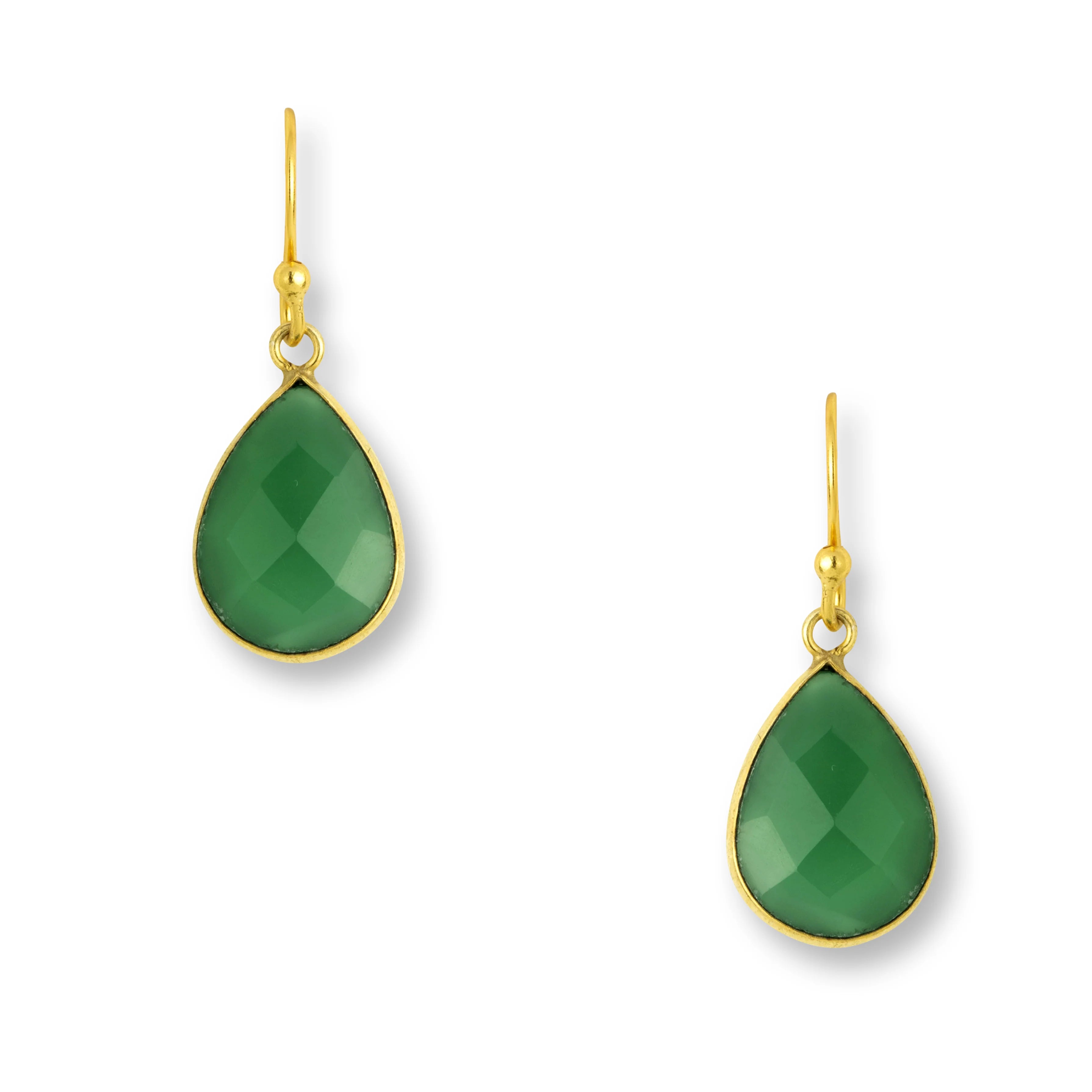 Ava Green Onyx Earrings  image 2