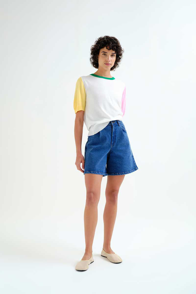 Denim Shorts with Pocket Detail - Spanish Collection  image 2