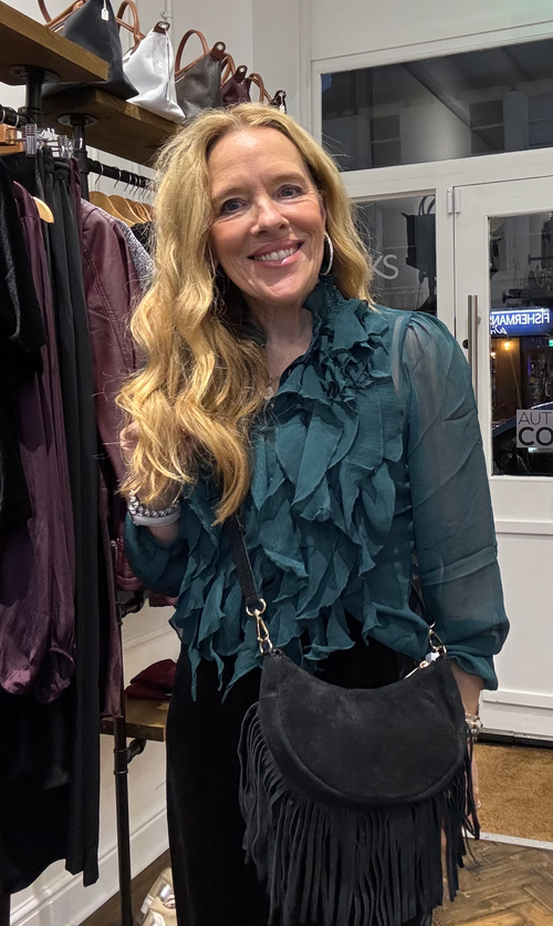 Amalfi Suede Tassel Bag image 0