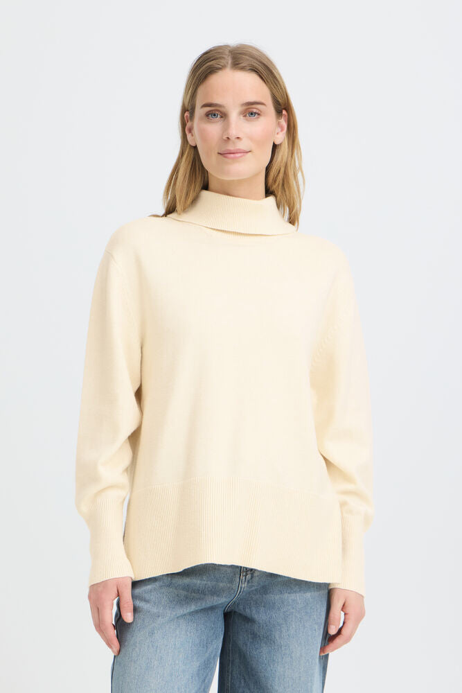 Pulz Steffi Cream Turtleneck Sweater image 13