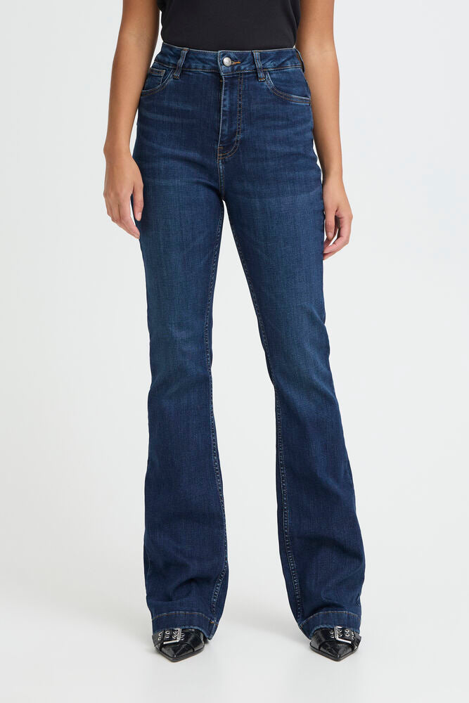 Pulz Bootcut Dark Blue Denim Jeans image 4