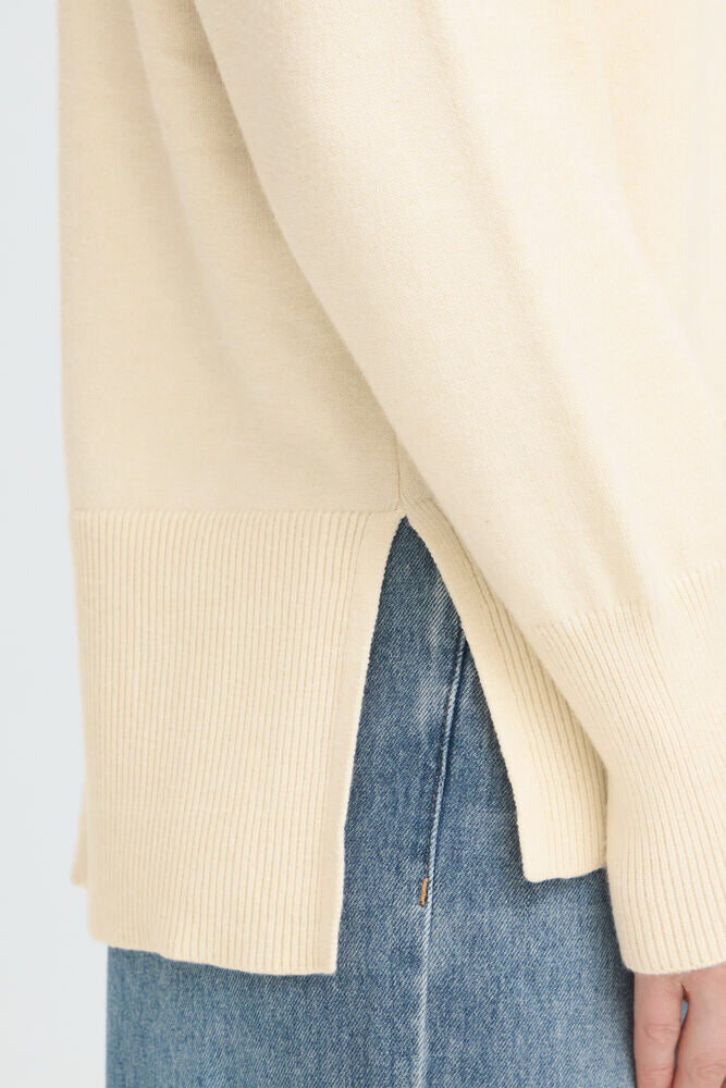Pulz Steffi Cream Turtleneck Sweater image 12