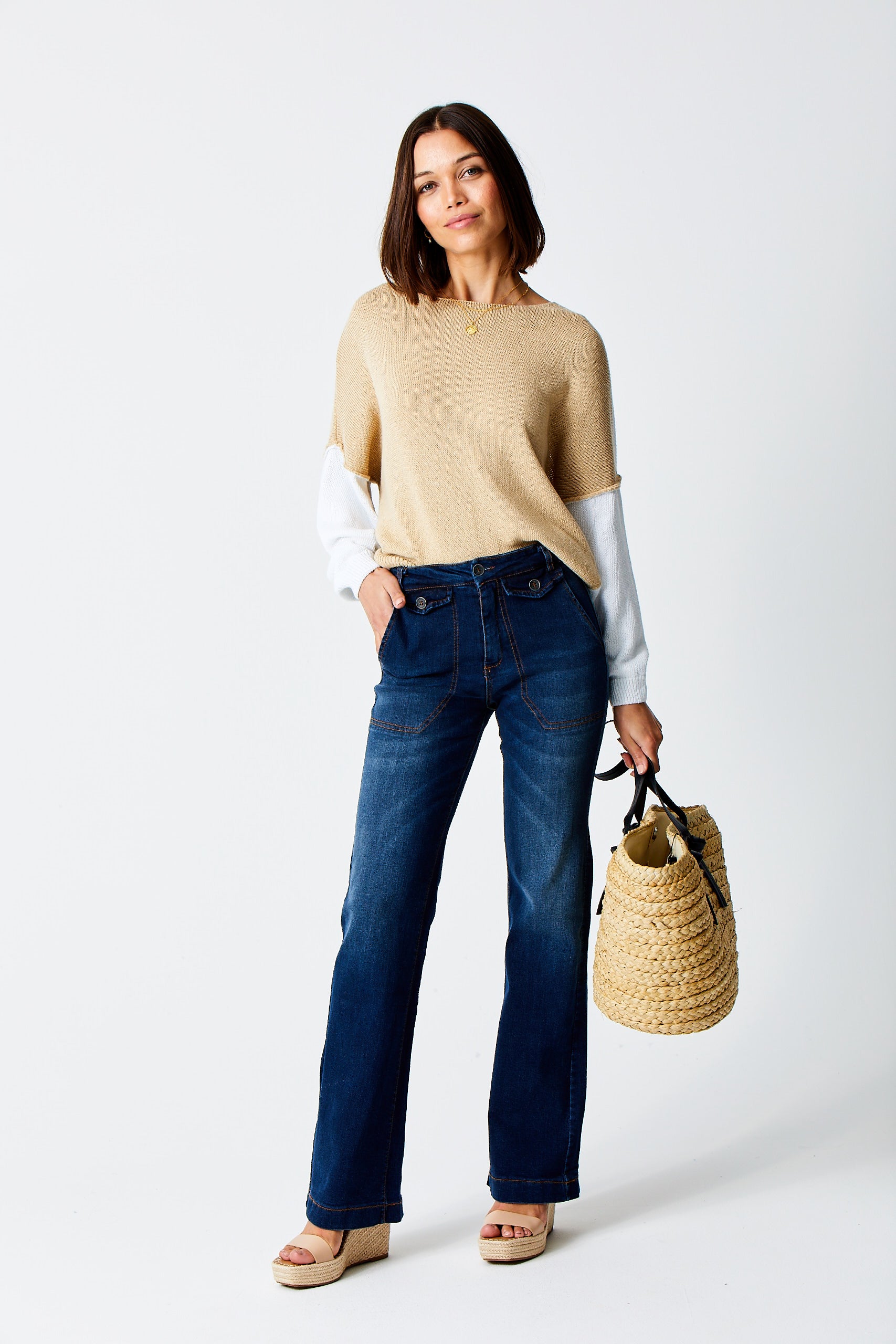 Beau Denim Wash Flared Jeans image 3