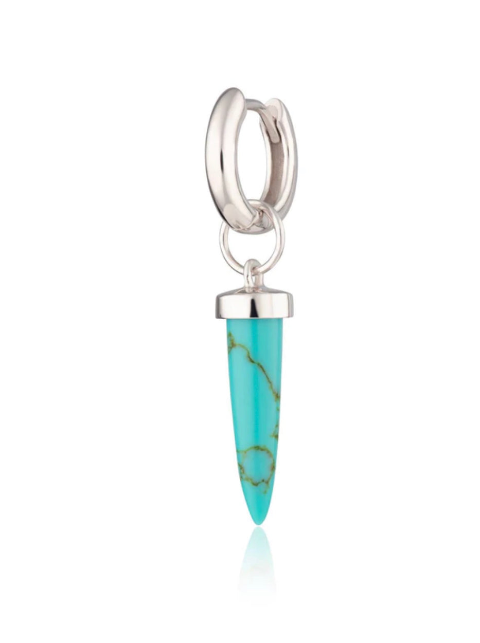 Scream Pretty Turquoise Single Spike Huggie Earring image 1