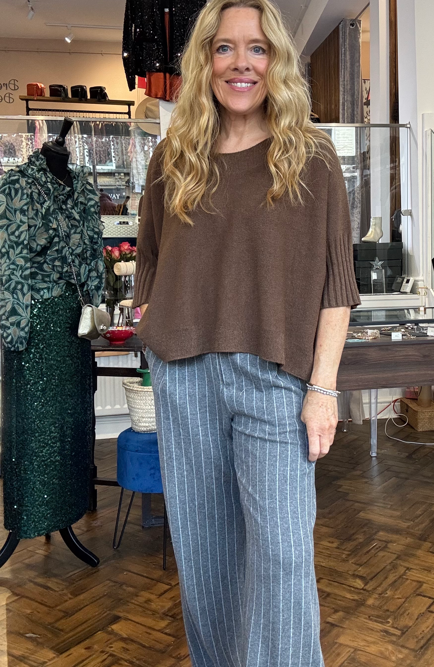 Nattie Rib Edge Boxy Sweater image 4