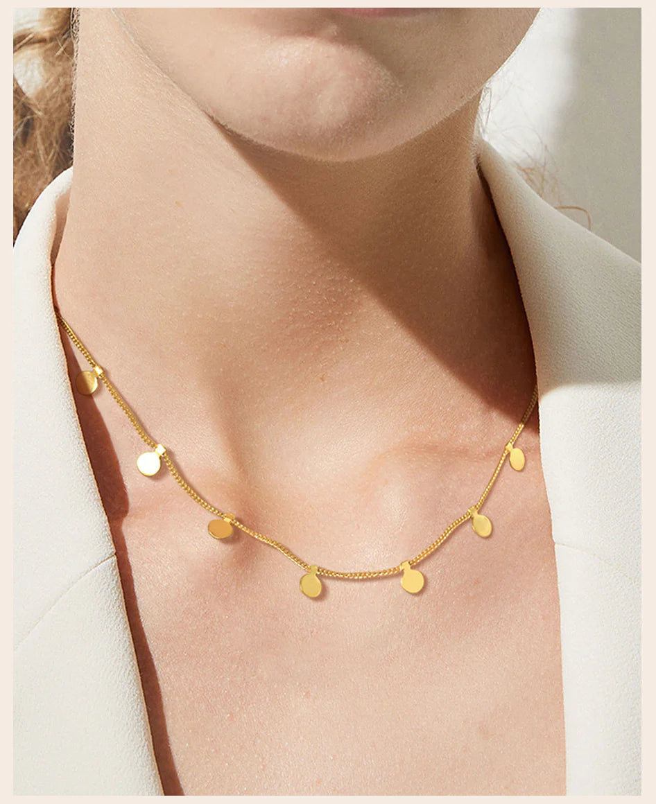 Coin Necklace in Gold image 0