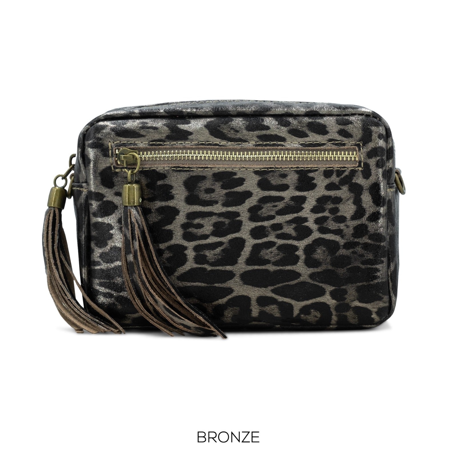 Leopard Print Leather Camera Bag image 0